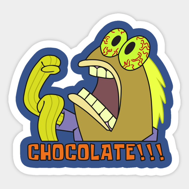Chocolate Guy Spongebob Squarepants Sticker TeePublic